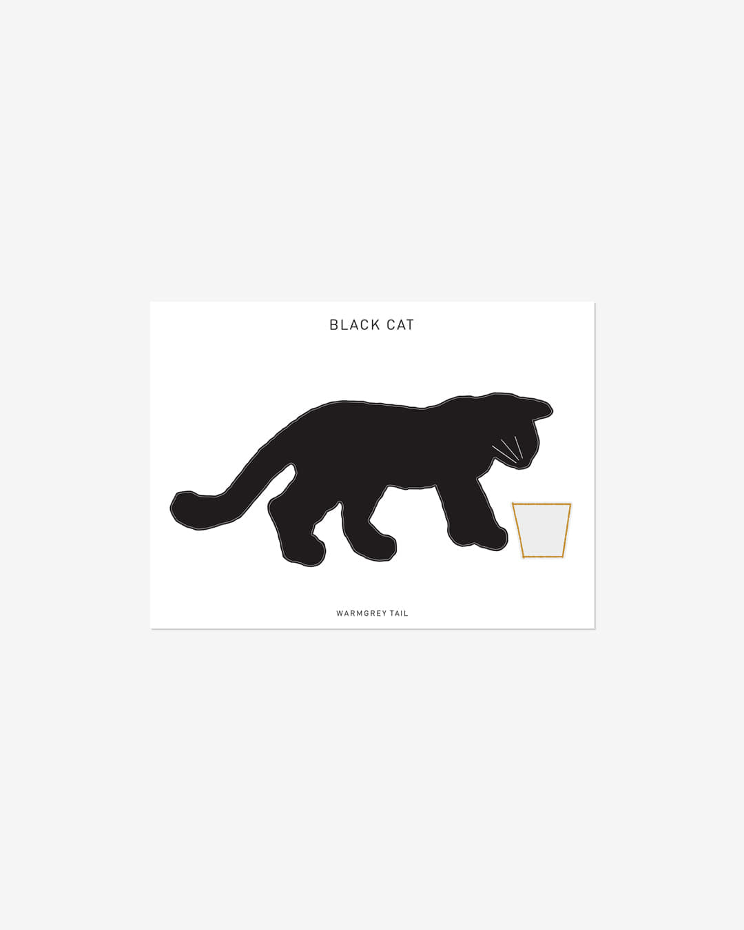 BLACK CAT STICKER