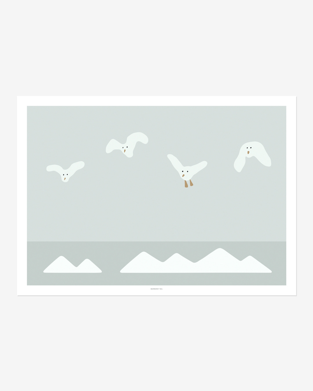 FLYING SEAGULLS POSTER