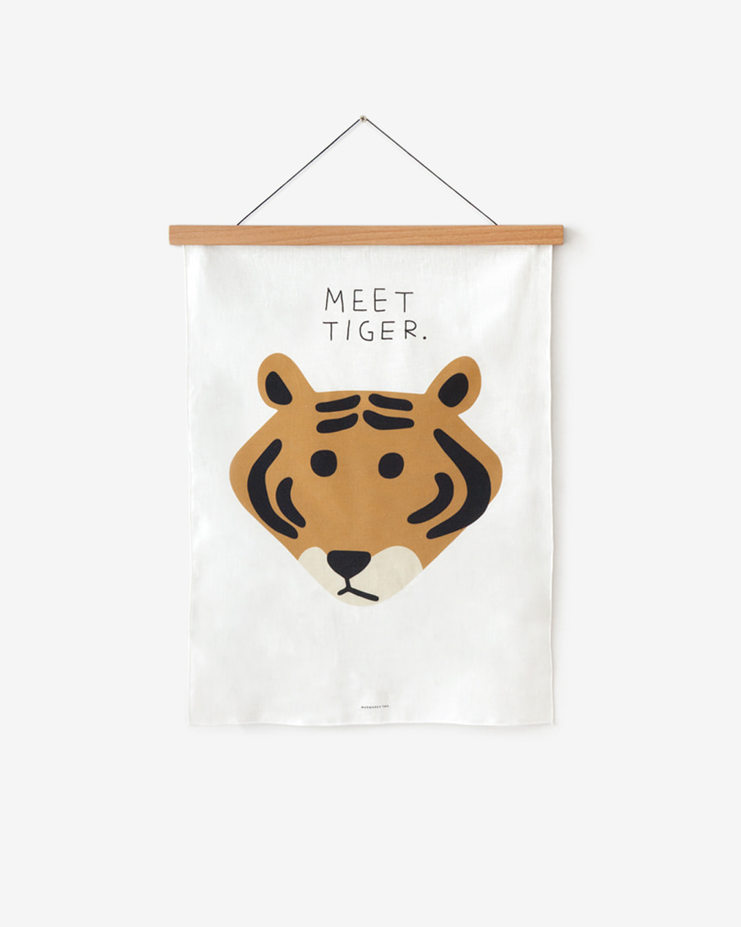 MEET TIGER SMALL FABRIC - WHITE