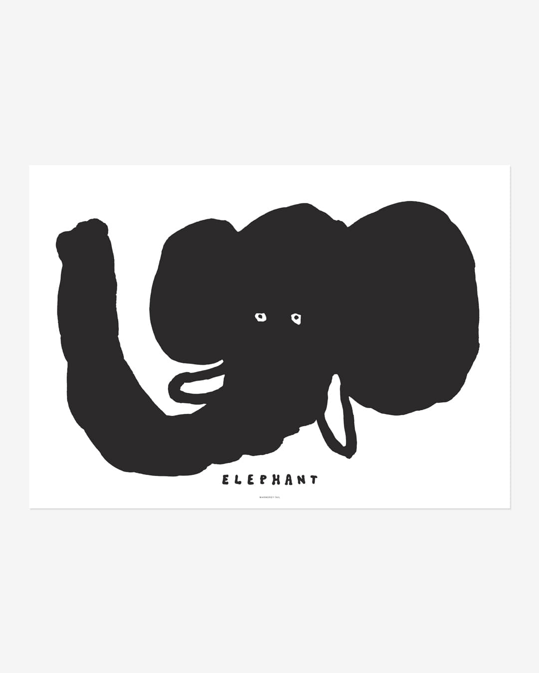 BIG FACE ELEPHANT POSTER [LANDSCAPE]