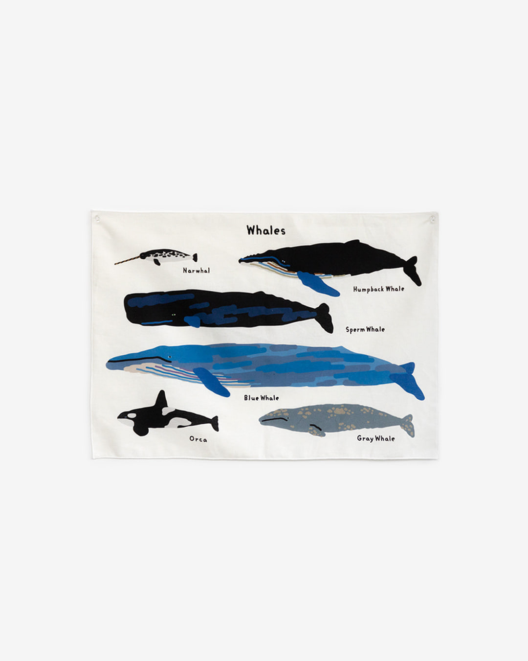 WHALES SMALL FABRIC