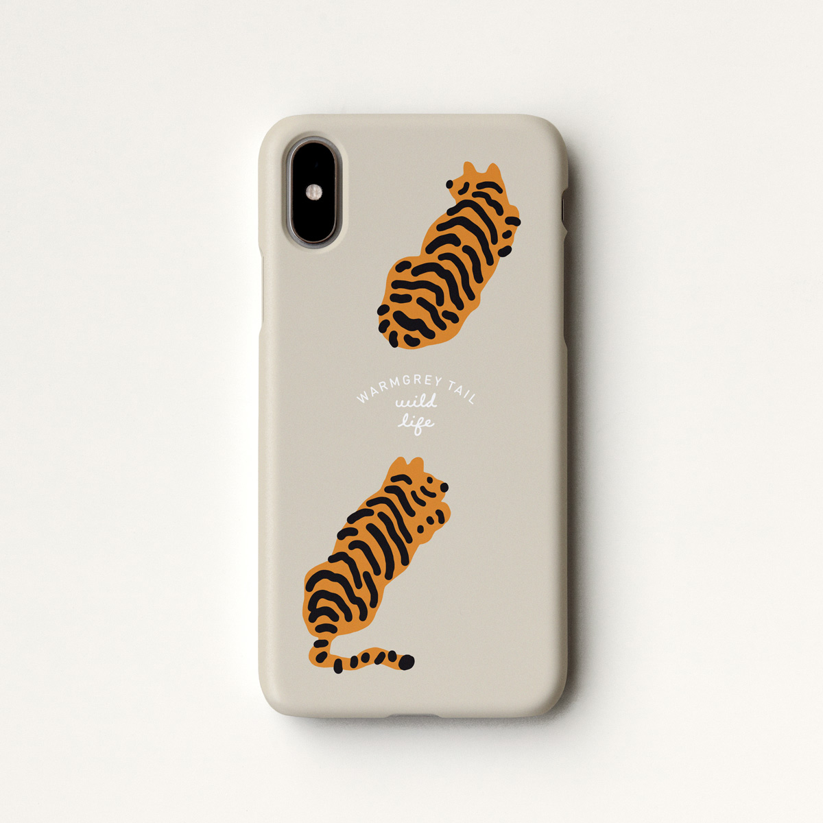 TIGERS - CREAM PHONE CASE